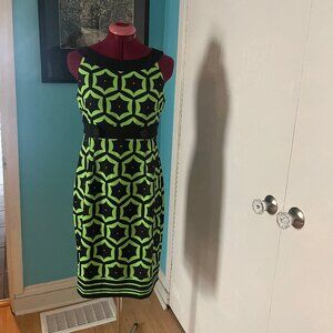 NWOT Black and Green Dress by London Times